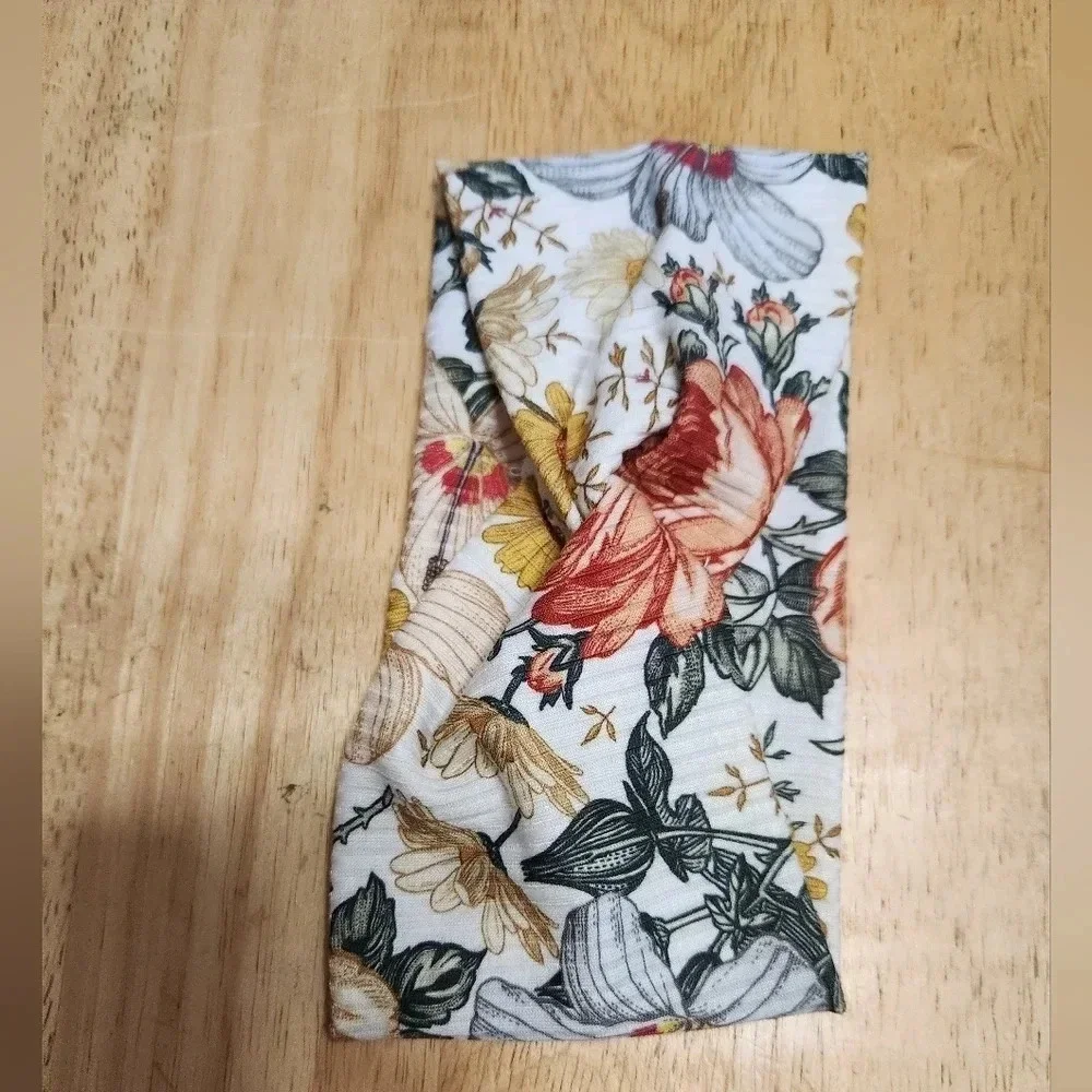🌴 Kid's Floral Fall Crisscross Twist Stretchy Headband NEW